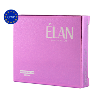 Набор Гель-краска для бровей и ресниц с окислителем Elan 01 Black 2 по 5 г