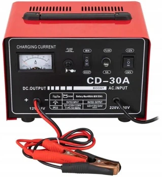 Зарядное устройство CD-30A для автомобильных аккумуляторов с функцией быстрой зарядки 12/24V, 30А