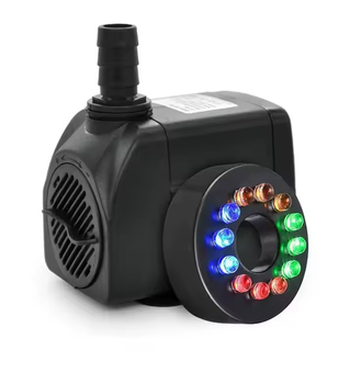 Погружной насос для фонтана с подсветкой RGB 15W