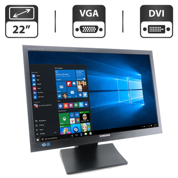 Монитор Samsung S22E/C450BW / 22" (1680x1050) TN / VGA, DVI / VESA 100x100 + Кабель питания б/у
