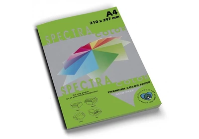 Папір кольоровий картон А4 160г/м2, 100 аркушів, інтенсивний зелений 230 Spectra Color 16.4322