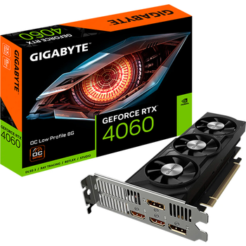 Відеокарта Gigabyte GeForce RTX 4060 OC Low Profile 8G (GV-N4060OC-8GL) UA [129322]