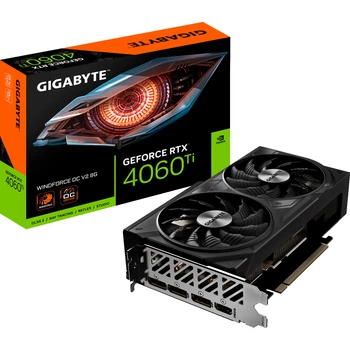 ［新品未開封］RTX 4060Ti 8GB GIGABYTE GEFORCE Видеокарта Gigabyte GeForce RTX 4060 Ti Windforce OC V2 8G (GV