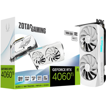 Видеокарта Zotac GeForce RTX 4060 Ti 8GB Twin Edge OC White Edition (ZT-D40610Q-10M) UA [129284]