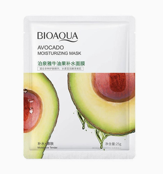 Маска для обличчя з авокадо BIOAQUA Avocado Moisturizing Mask 25 мл