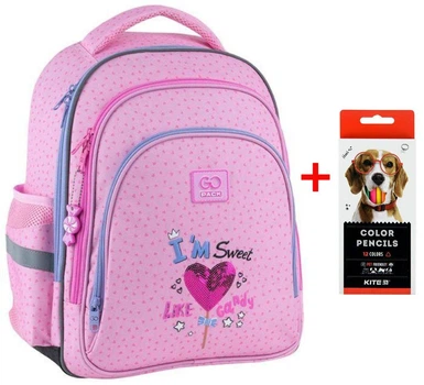 Рюкзак GoPack Education GO25-2606S-3 Sweet Like Candy + олівці Kite 12кол.