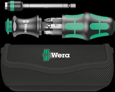 Wera Kraftform Kompakt 20 отвертка с набором бит (SL, PH, PZ) с сумкой 05051021001
