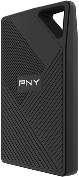 Dysk SSD PNY RP60 USB 3.2 Gen 2x2 Type-C Portable 1TB Black (PSD0CS3060-1TB-RB)