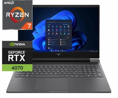 Ноутбук (2024) ігровий HP Victus 16 R7-8845HS/ 16GB / 1TB/ Win11x Licensed/ RTX4070 / 16.1" 165Hz