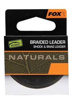 Лідкор Fox Naturals Braided Leader 20 м 30 lb/13.6 кг Shock&Snag Leader (зелений)