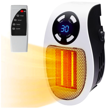 Обігрівач портативний з LCD-дисплеєм та пультом, 500W, Portable Heater (L)