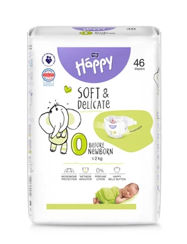 Подгузники Bella Happy Before Newborn 46 (вес 0-2 кг)