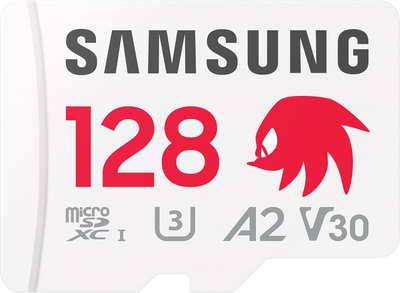 Карта пам'яті Samsung Pro Plus Sonic the Hedgehog microSDXC 128GB UHS-I U3 V30 A2 + SD адаптер (MB-MD128SA/LC1)