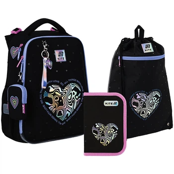 Рюкзак с наполнением пенал сумка для обуви Kite Love is SETK25-531M-2, 70531