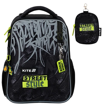 Рюкзак школьный каркасный Kite Education Street Style K25-531M-4 M(130 - 145 см) 38х29х15 черный