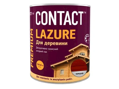 Лазур CONTACT 0,75л для деревини Черешня