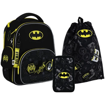 Шкільний набір Kite Education DC Batman SET_DC25-556M (рюкзак, пенал, сумка)