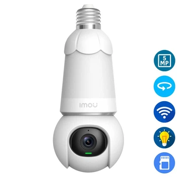 5 Мп Wi-Fi PTZ камера-лампочка IMOU Bulb Cam 5MP (цоколь E27) (IPC-S6DP-5M0WEB-E27-imou)