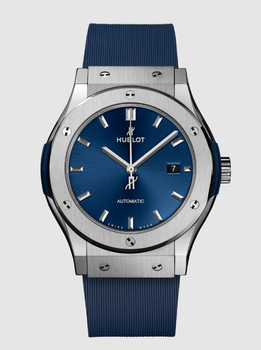 Часы Hublot Classic Fusion 42 мм Синий циферблат (542.NX.7170.RX)