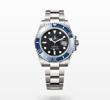 Часы Rolex Submariner Date 41 мм Черный циферблат, Синий безель (126619LB)