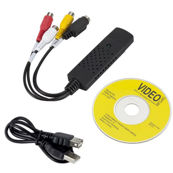 Карта захвата видео Howei USB 2.0 TV DVD VHS DVR видео аудио конвертер Черный (0503-003-00)