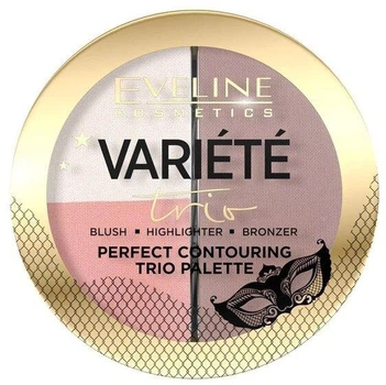 Палітра для контурування обличчя Eveline Cosmetics Variete Perfect Coontouring Trio Palette