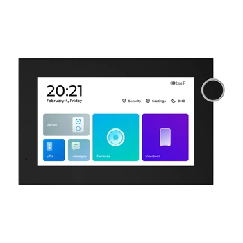 IP-відеодомофон Bas-IP AZ-07LL Linux 7" black з можливістю горизонтального та вертикального монтажу (276416)