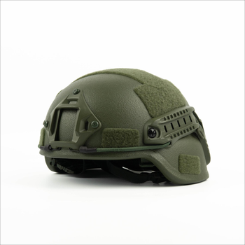 Каска Шолом тактичний MICH 2000 Helmet Балістичний шолом рівень захисту NIJ IIIA PE Олива