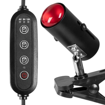 Светильник с зажимной ручкой и таймером Terrario ReptiSun Time Control 200W
