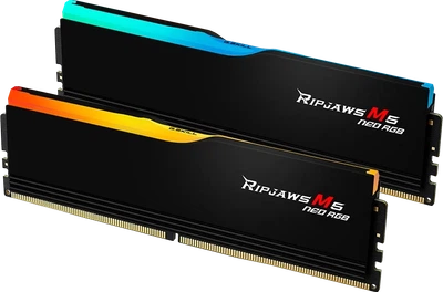 Модуль памяти G.Skill Ripjaws M5 Neo RGB Black DDR5-6000 32GB (2x16GB) (F5-6000J2836G16GX2-RM5NRK)