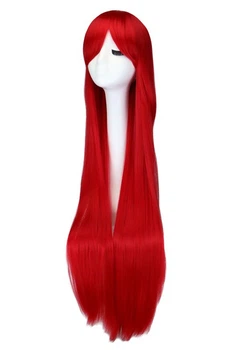 Парик длинный прямой 100 см красный (G100-Red)