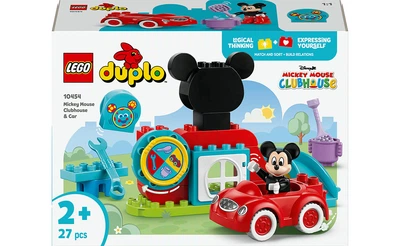 Конструктор Lego Duplo Disney Микки Маус: Клубный дом и автомобиль, 27 деталей 10454