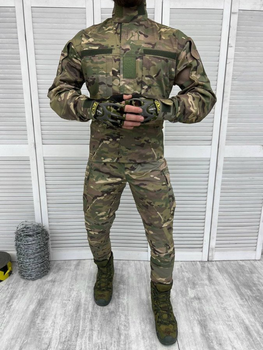 Тактический костюм из саржи с липучками на манжетах Multicam XXXL