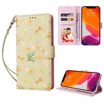 Чохол-книжка Color Book Leather для Apple iPhone 12 / 12 Pro Yellow Daisy