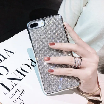 Силиконовый чехол с камнями для Apple iPhone 6 Plus/6s Plus