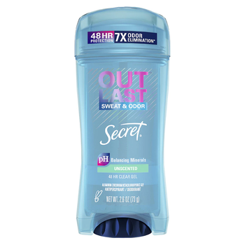 Дезодорант-антиперспірант гелевий без запаху Secret Outlast Unscented Gel 73 г