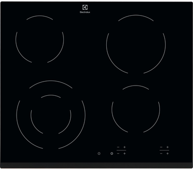 Варильна поверхня електрична ELECTROLUX EHF6241FOK (склокераміка, сенс.кер., підвійна зона, автовідкл.) 262670