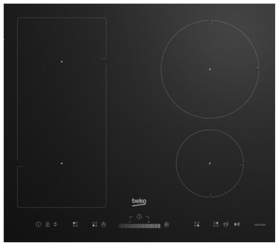 Варильна поверхня індукційна Beko HII64500UFT (склокераміка, сенс.кер., дисплей) 176104