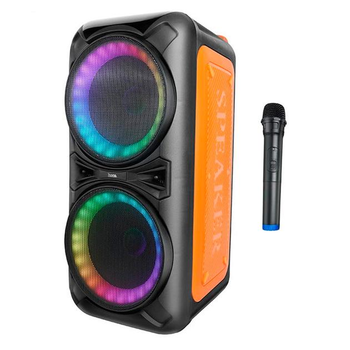 Акустика-караоке Hoco Sounding BT speaker DS42, BT5.0, TWS, AUX, USB, TF, FM, 30W, 3600mAh, 3h, black
