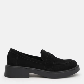 Женские лоферы замшевые Ashoes Астра замша 38 24.5 см Черные (ROZ6501005658)