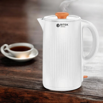 Електрочайник 2,0 л 1500Вт Bitek BT-7848W Pro Білий