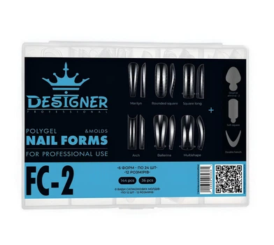 Набор верхних форм+силиконовые молды Designer FC-2, 180 шт/уп