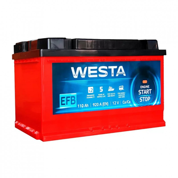 Аккумулятор автомобильный Westa 6CT-110 А (0) RED EFB (246683)