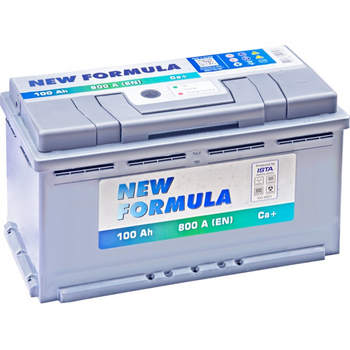 Аккумулятор автомобильный NEW FORMULA 100Ah (+/-) 800EN (6002202220) (246664)