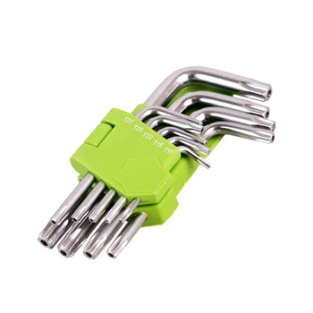 Набор Г-образных ключей Alloid HT-0912 T10-50 TORX 9 шт