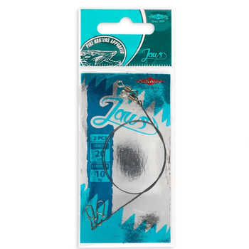 Повідець вольфрамовий з застібкою Mikado Jaws Light 15см 10кг 2шт./уп. ZGJ04-15-10