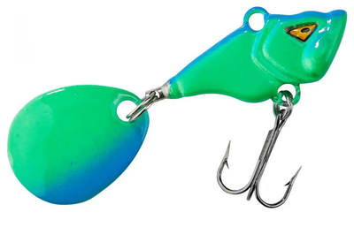 Блешня Тейл-Спиннер Balzer 3cм 12.5 гр Shirasu Colonel Spin Buddy Evil Eye Blue Melon UV 13661 128