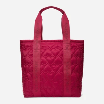 Сумка шоппер женская тканевая Victoria's Secret 87009447 Красная (1159827632)