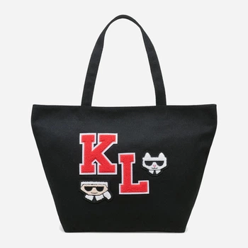 Сумка шоппер женская тканевая Karl Lagerfeld Paris 219153846 Черная (1159827755)