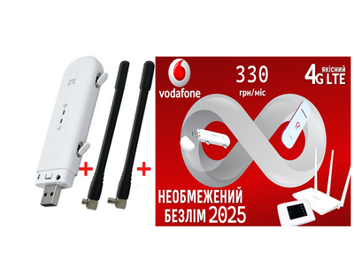 Мобильный 4G модем USB WI-FI 3G/4G LTE ZTE MF79U + Подарок - Безлимитный пакет Vodafone интернет
